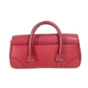 Louis Vuitton Castilian Leather Red Flap PM Segur Handbag Epi